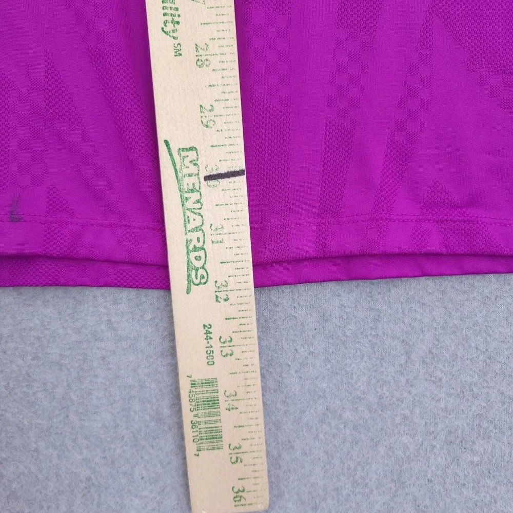 Nike Dri-FIT Polo Shirt Mens 2XL Purple Geometric Golf Performance Wear Top